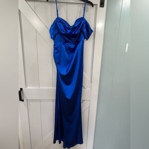 Royal blue Size 12 SHEIN formal dress with slit $35.00 never worn